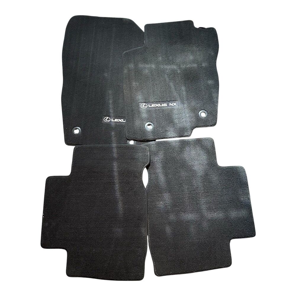 Genuine OEM 2015-2017 Lexus NX200t Black Carpet Floor Mat Set 4 Piece